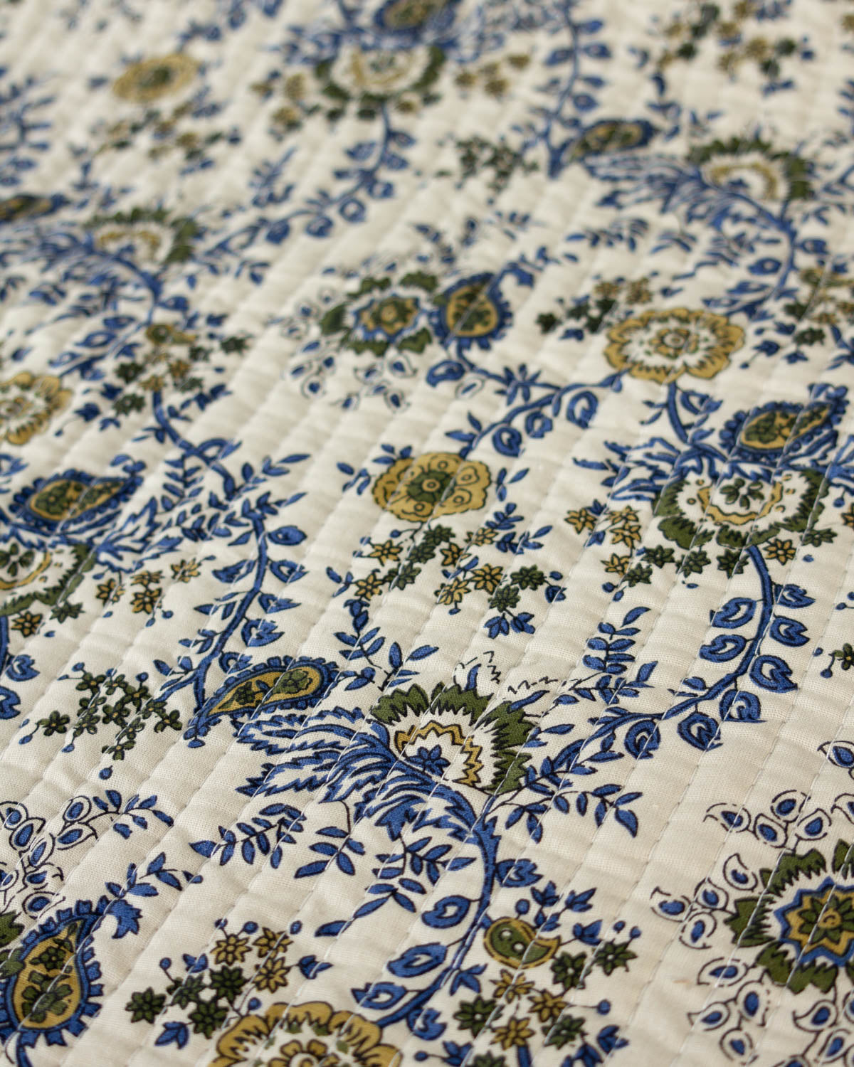 Reversible Quilted Cotton Fabric – Jaipur Paisley