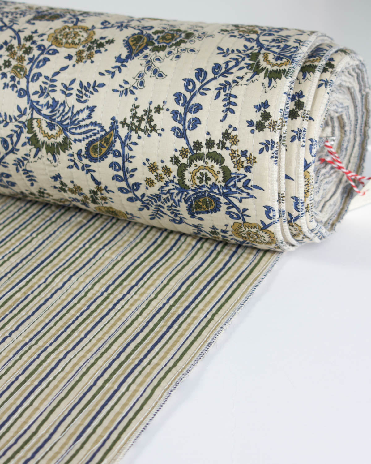 Reversible Quilted Cotton Fabric – Jaipur Paisley