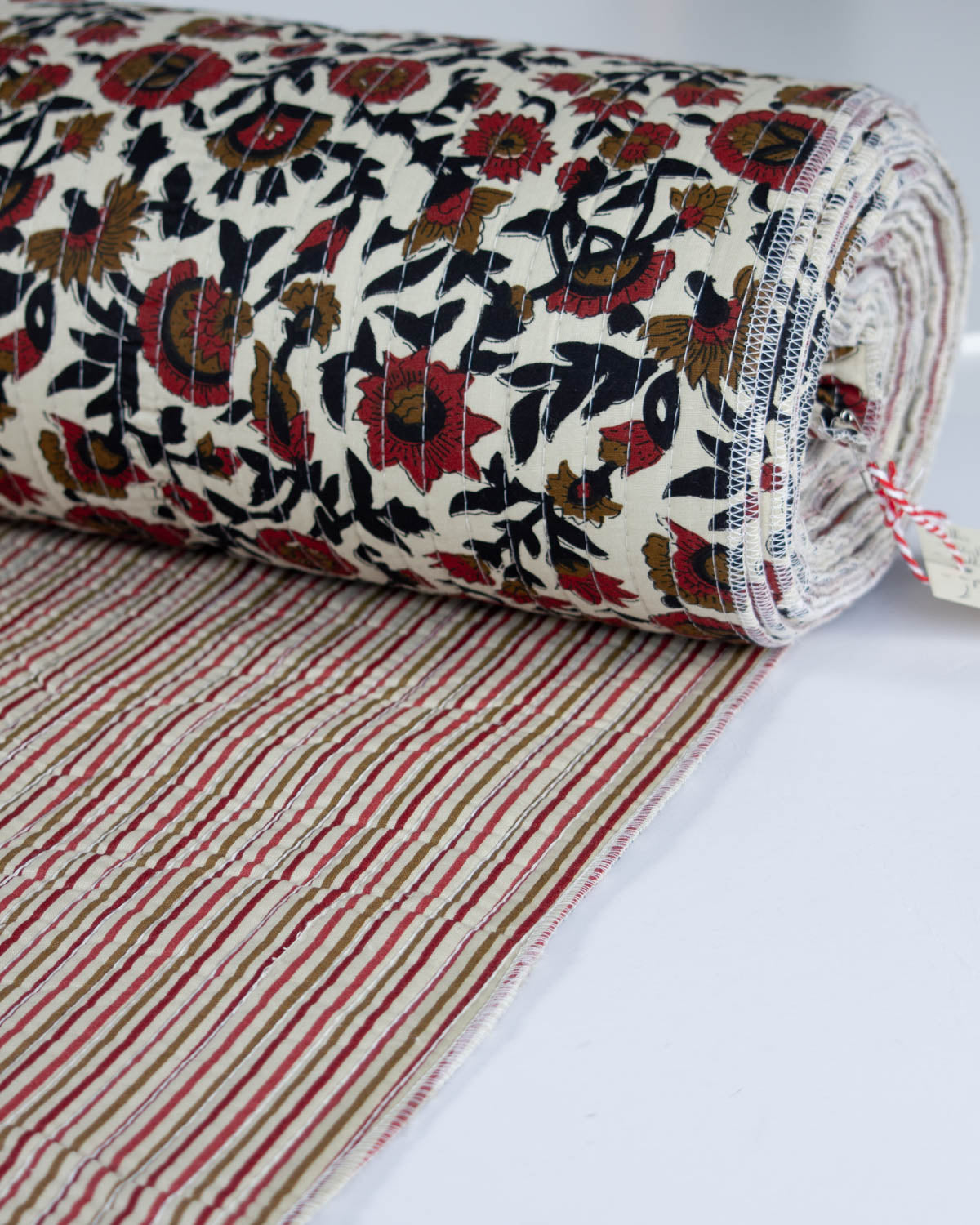 Reversible Quilted Cotton Fabric – Jaipur Poppy