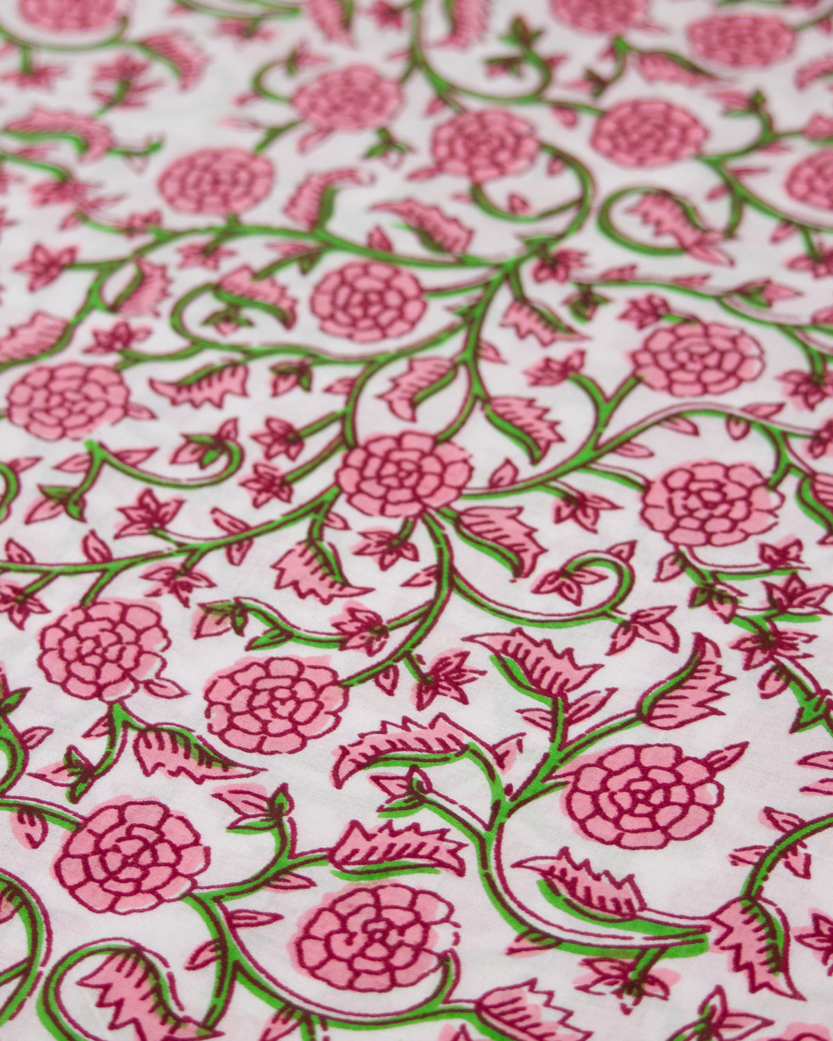 Block Print Cotton Fabric - Jaipur Vine