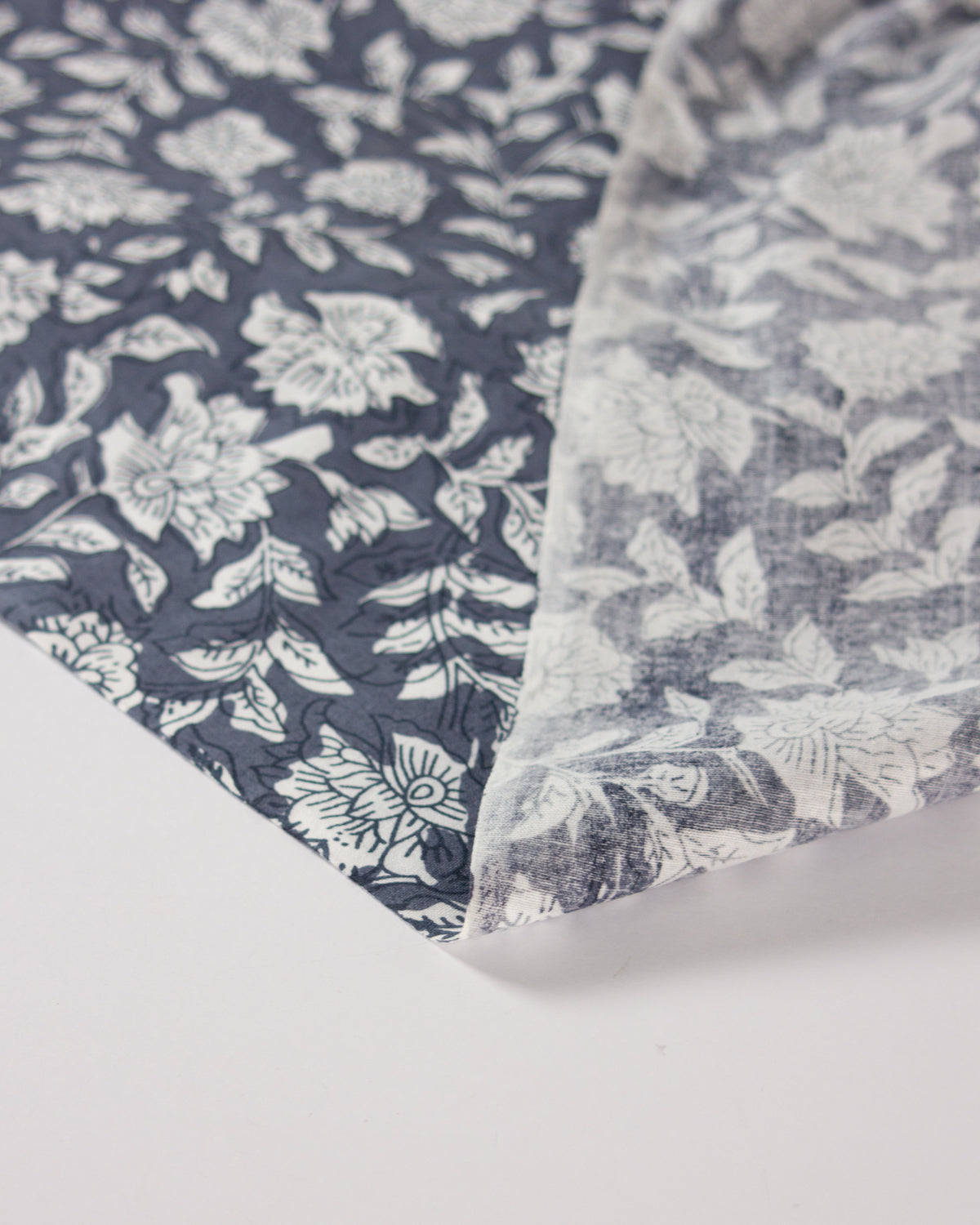 Block Print Cotton Fabric - Jaipur Willow