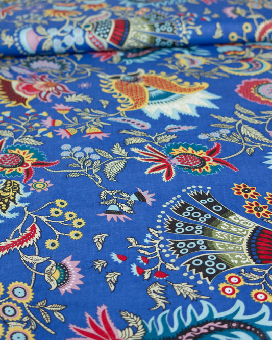 Block Print Cotton Fabric - Jaipur Royal Jewel