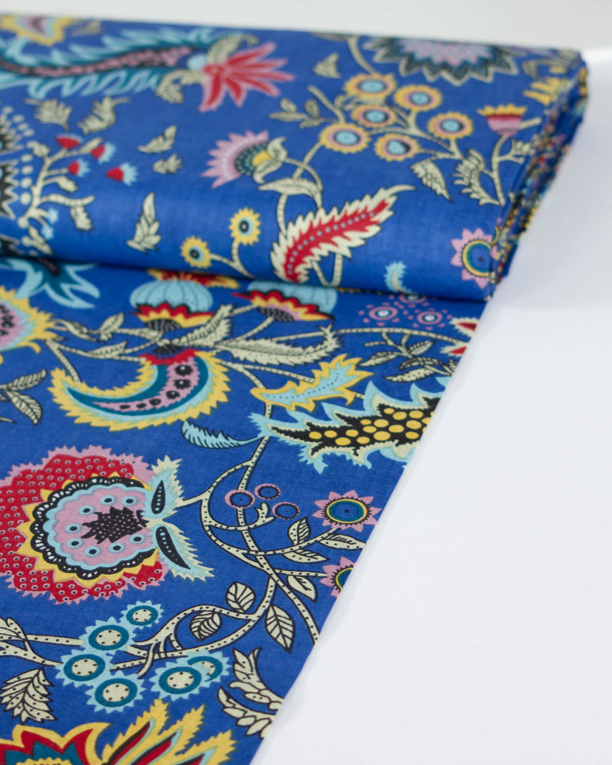 Block Print Cotton Fabric - Jaipur Royal Jewel
