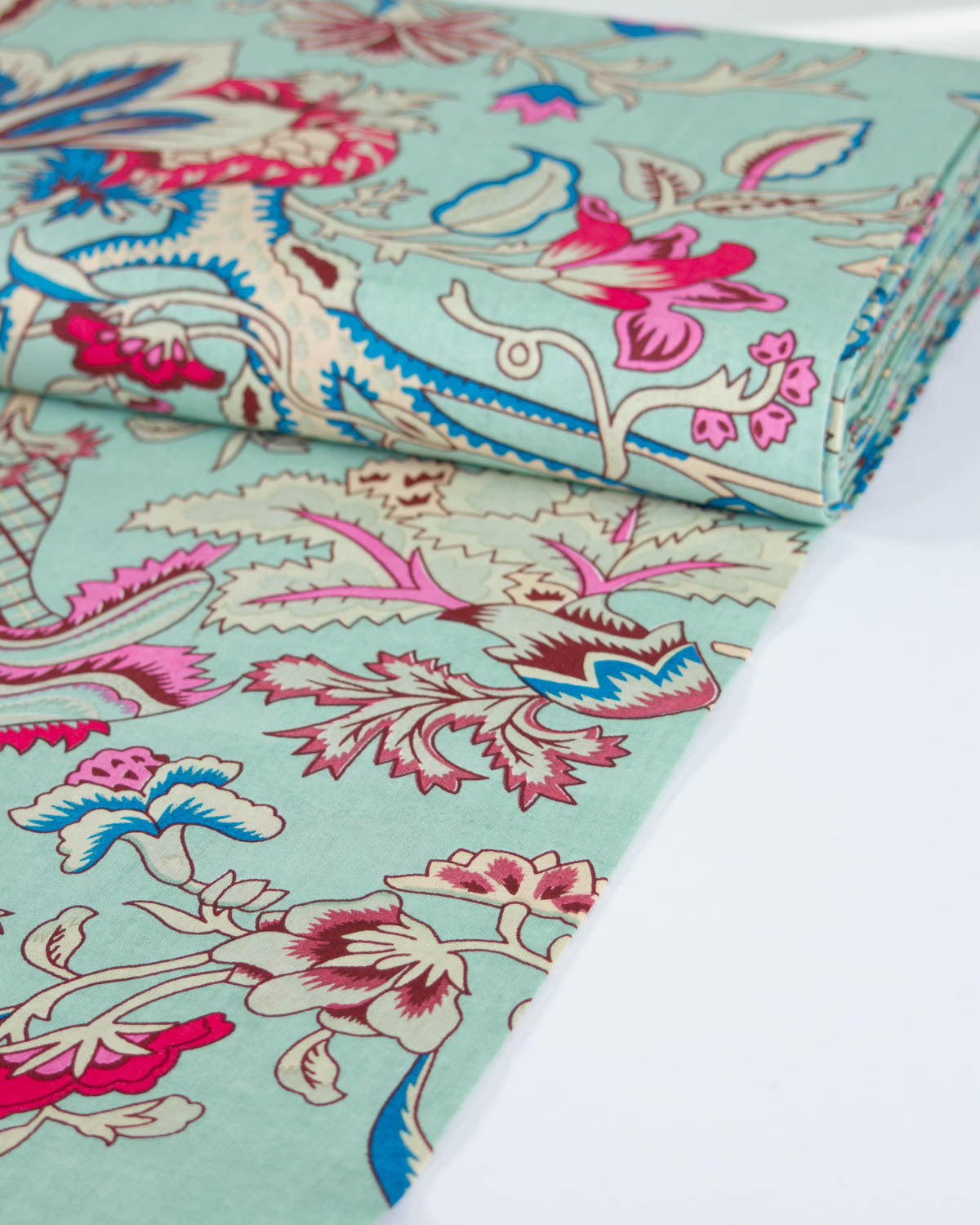 Block Print Cotton Fabric - Jaipur Moonstone