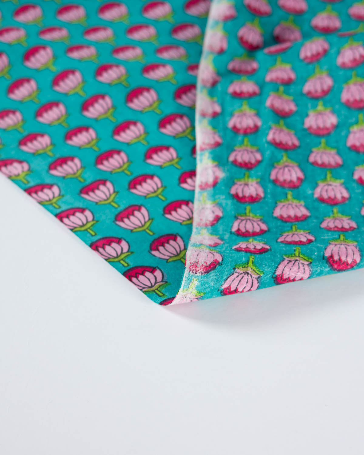 Block Print Cotton Fabric - Jaipur Blossoms