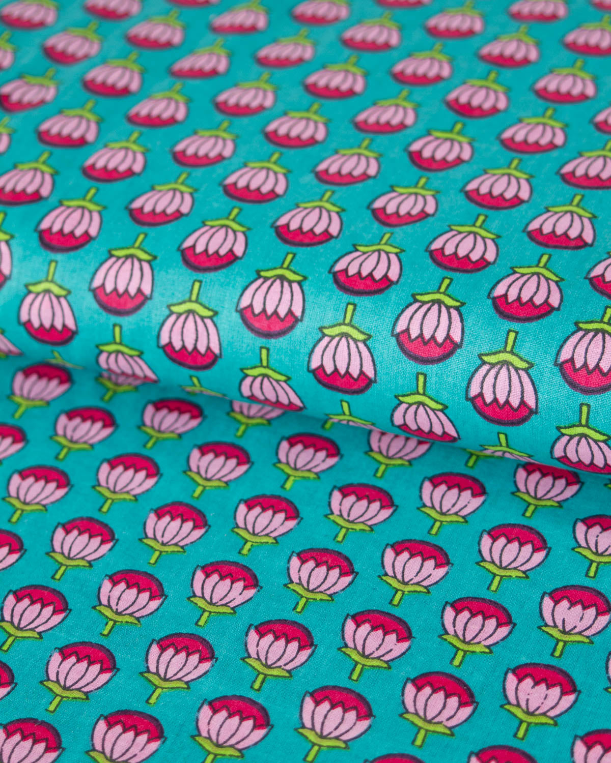 Block Print Cotton Fabric - Jaipur Blossoms