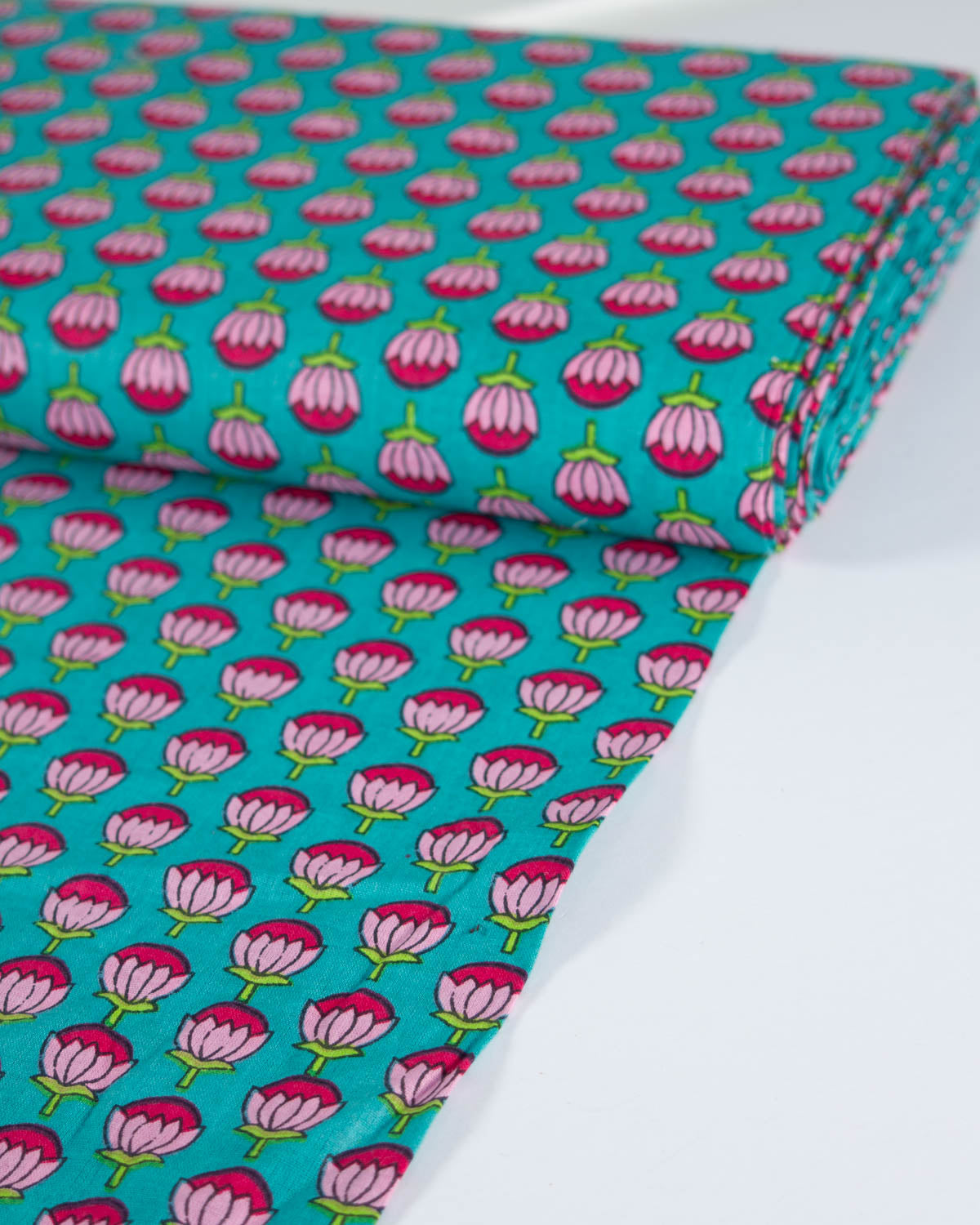Block Print Cotton Fabric - Jaipur Blossoms