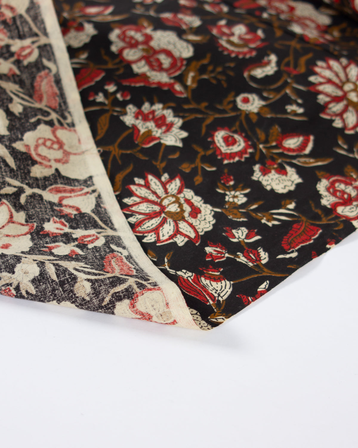 Block Print Cotton Fabric - Jaipur Midnight