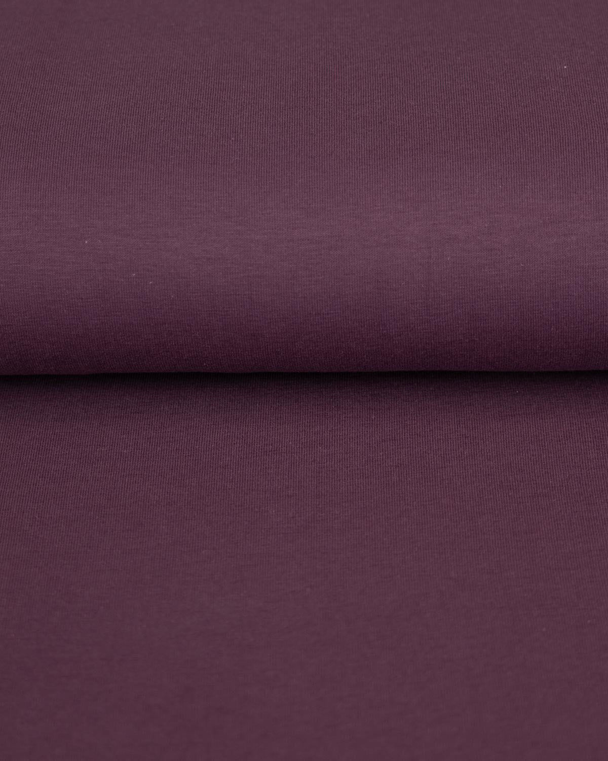 Organic Cotton Jersey - Aubergine