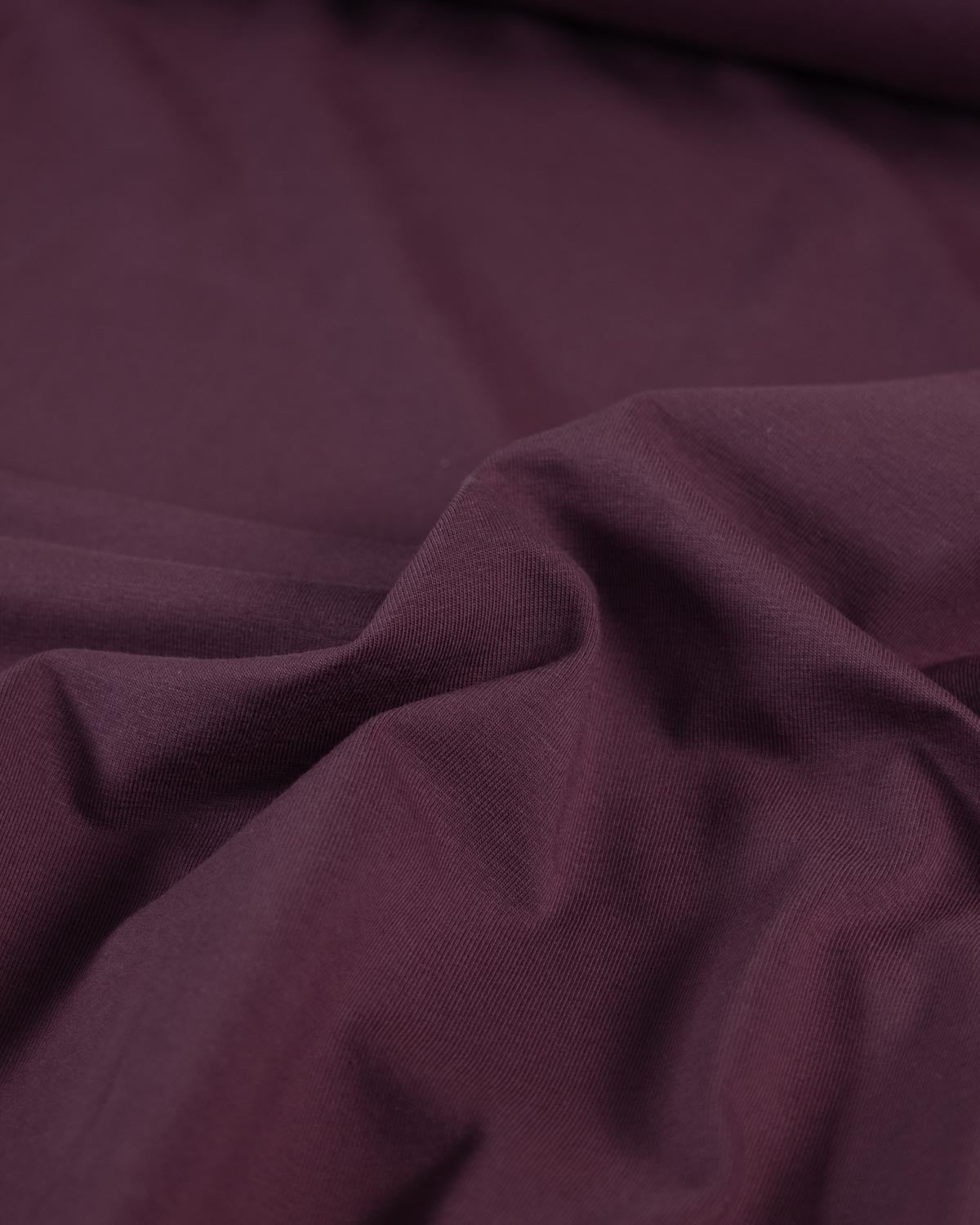 Organic Cotton Jersey - Aubergine