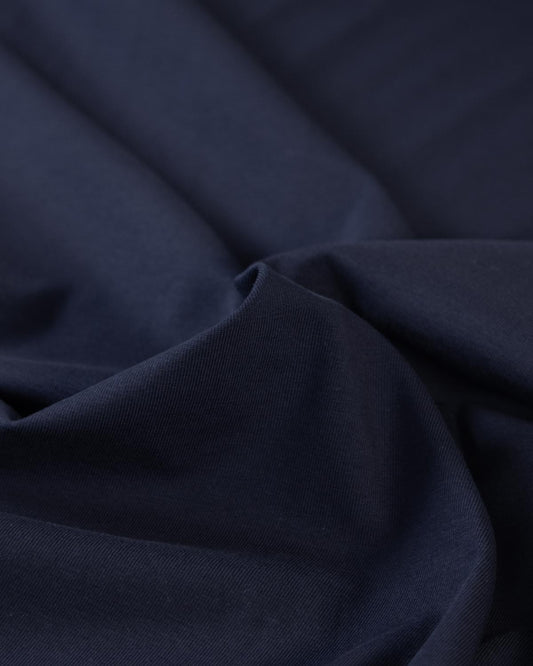 Organic Cotton Jersey Fabric - Navy
