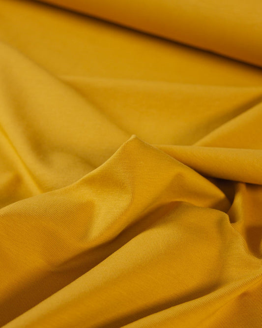 Organic Cotton Jersey Fabric - Honey