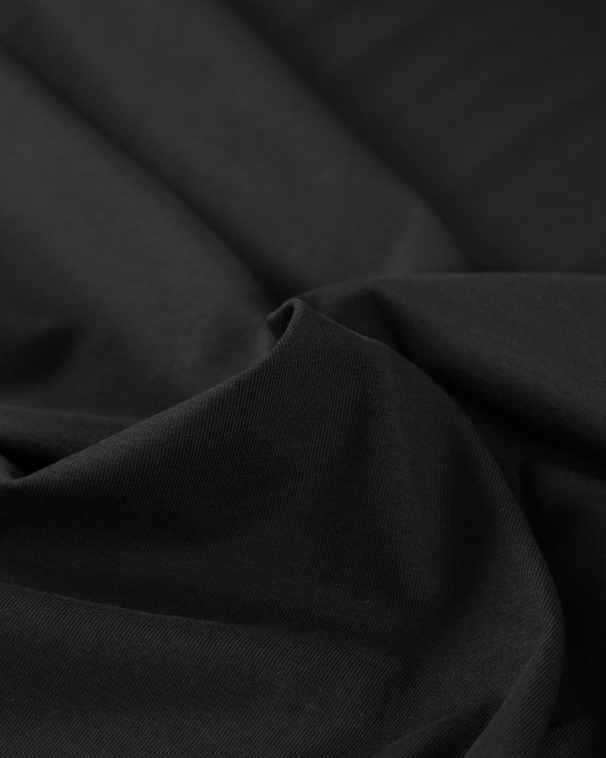 Organic Cotton Jersey Fabric - Black