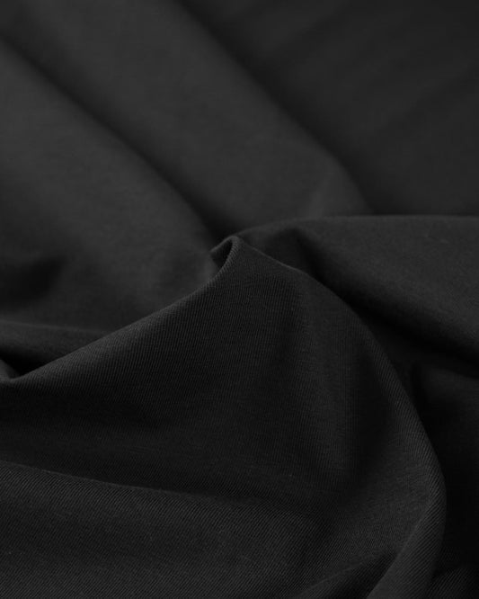 Organic Cotton Jersey Fabric - Black