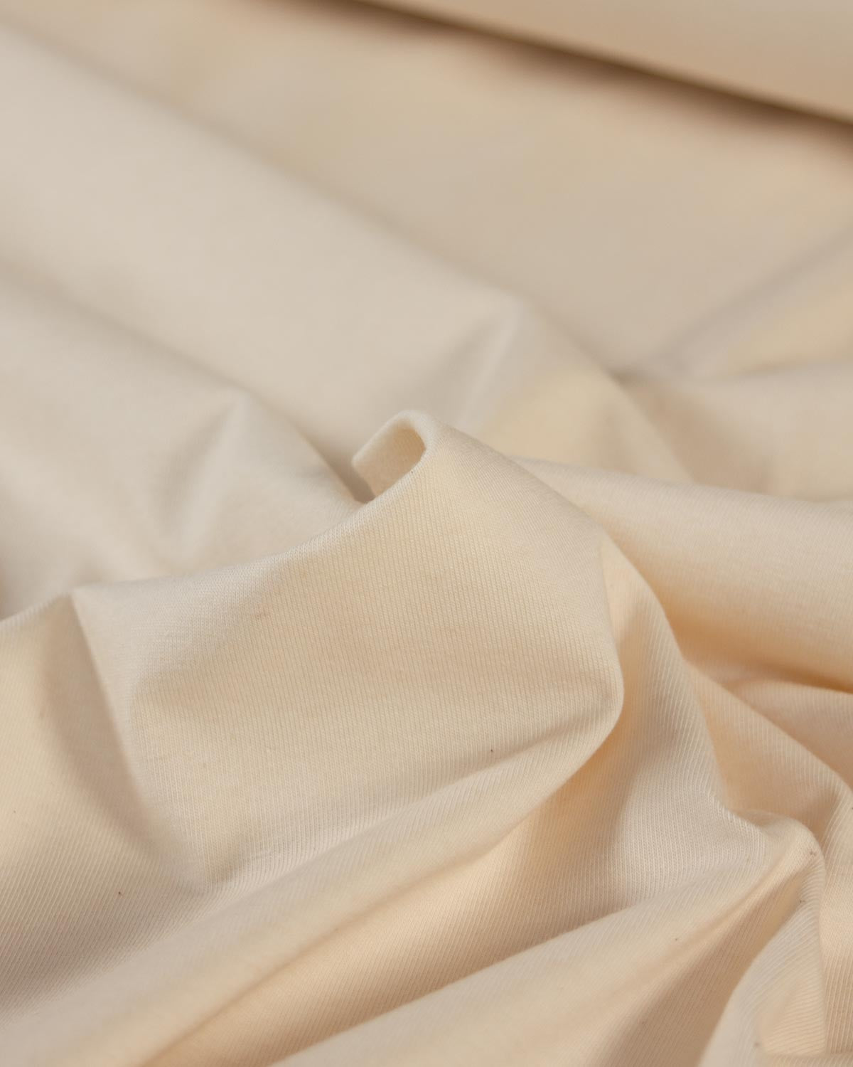 Undyed Cotton Jersey Fabric - Natural Seeded