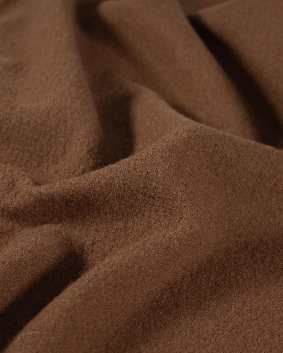 Pure Boiled Wool Jersey Fabric - Saddle