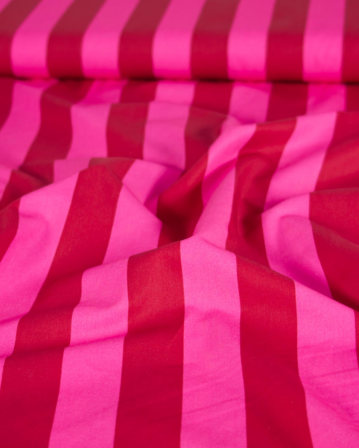 Cotton Poplin Fabric - Cherry Bomb Stripe