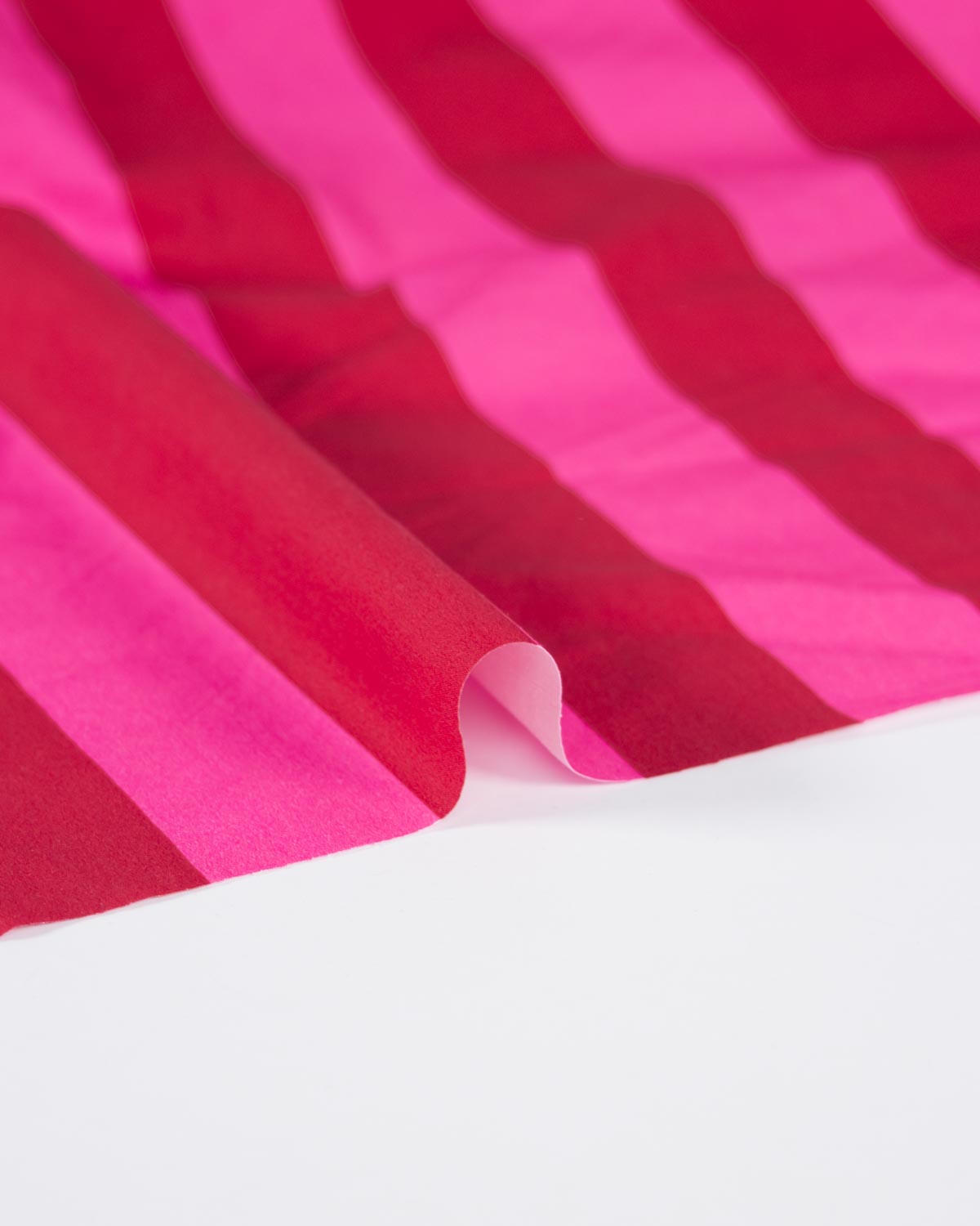 Cotton Poplin Fabric - Cherry Bomb Stripe