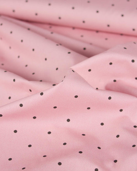 Cotton Poplin Fabric - Candy Floss Dot