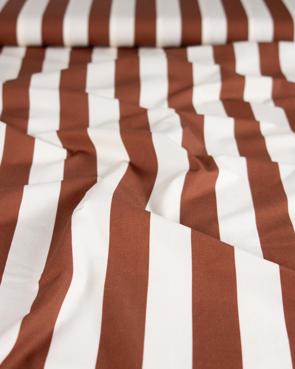 Cotton Poplin Fabric - Chocolate Box Stripe