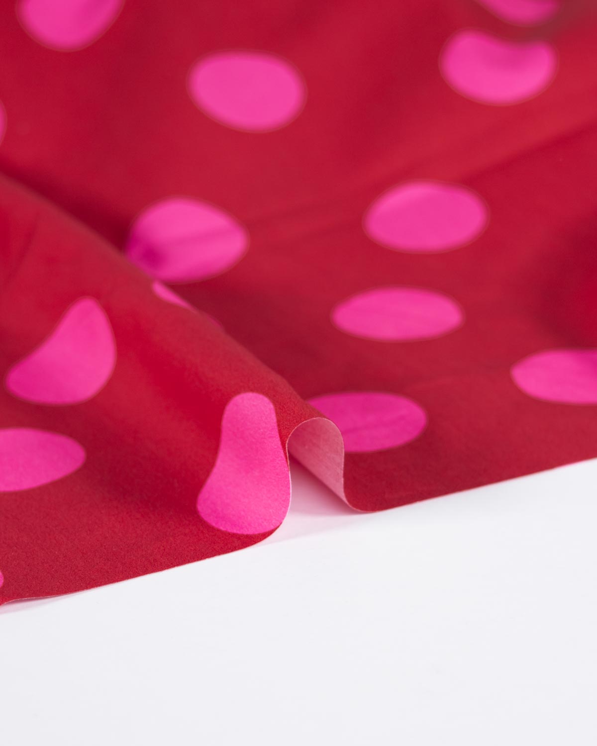 Cotton Poplin Fabric - Cherry Bomb Spot