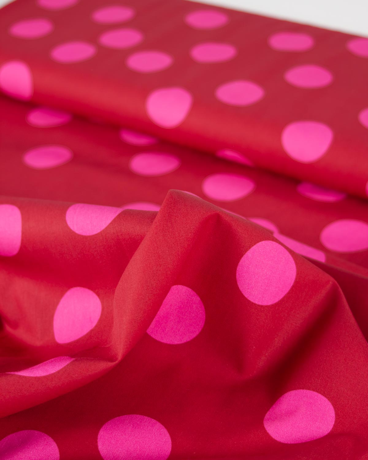 Cotton Poplin Fabric - Cherry Bomb Spot