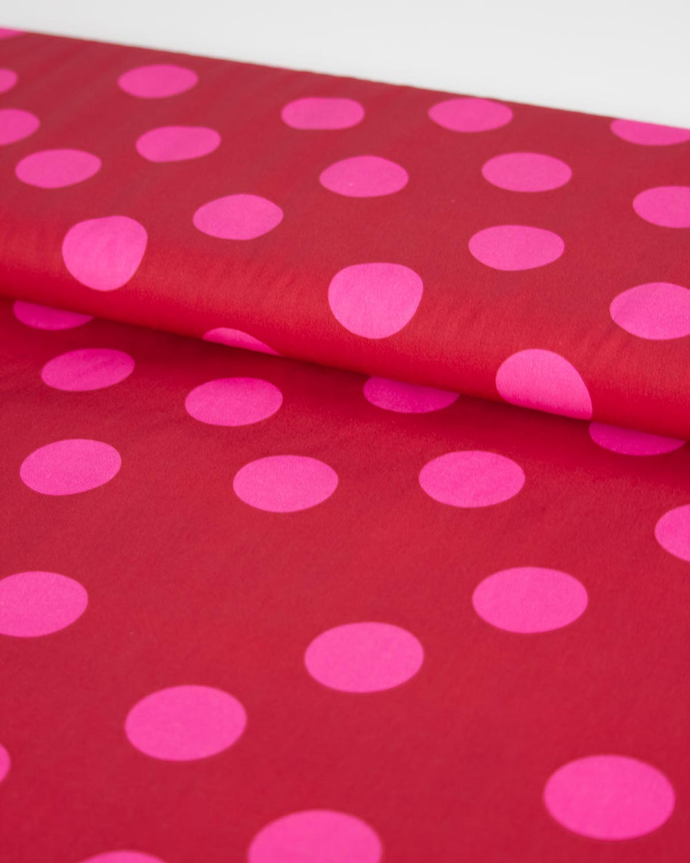 Cotton Poplin Fabric - Cherry Bomb Spot