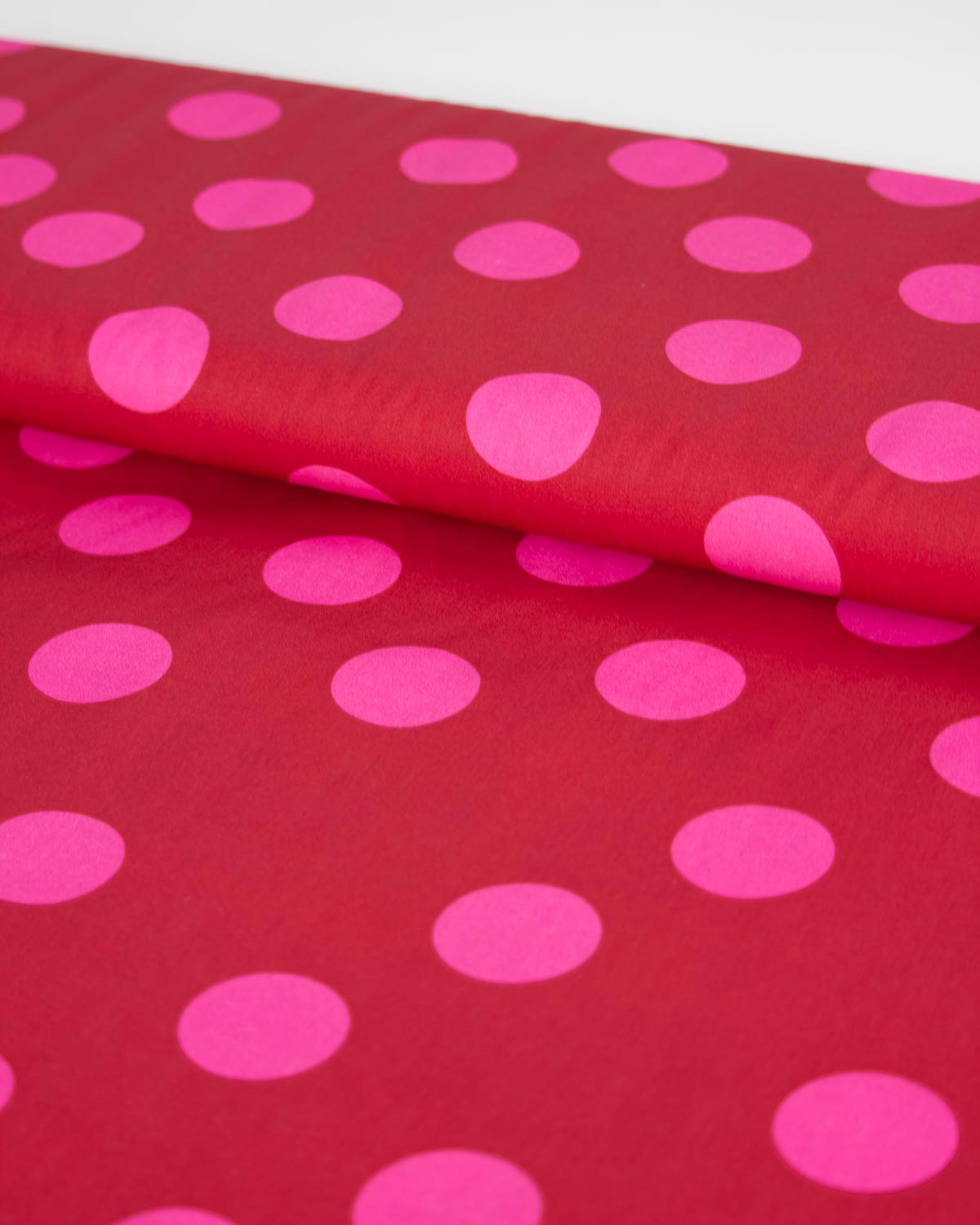 Cotton Poplin Fabric - Cherry Bomb Spot