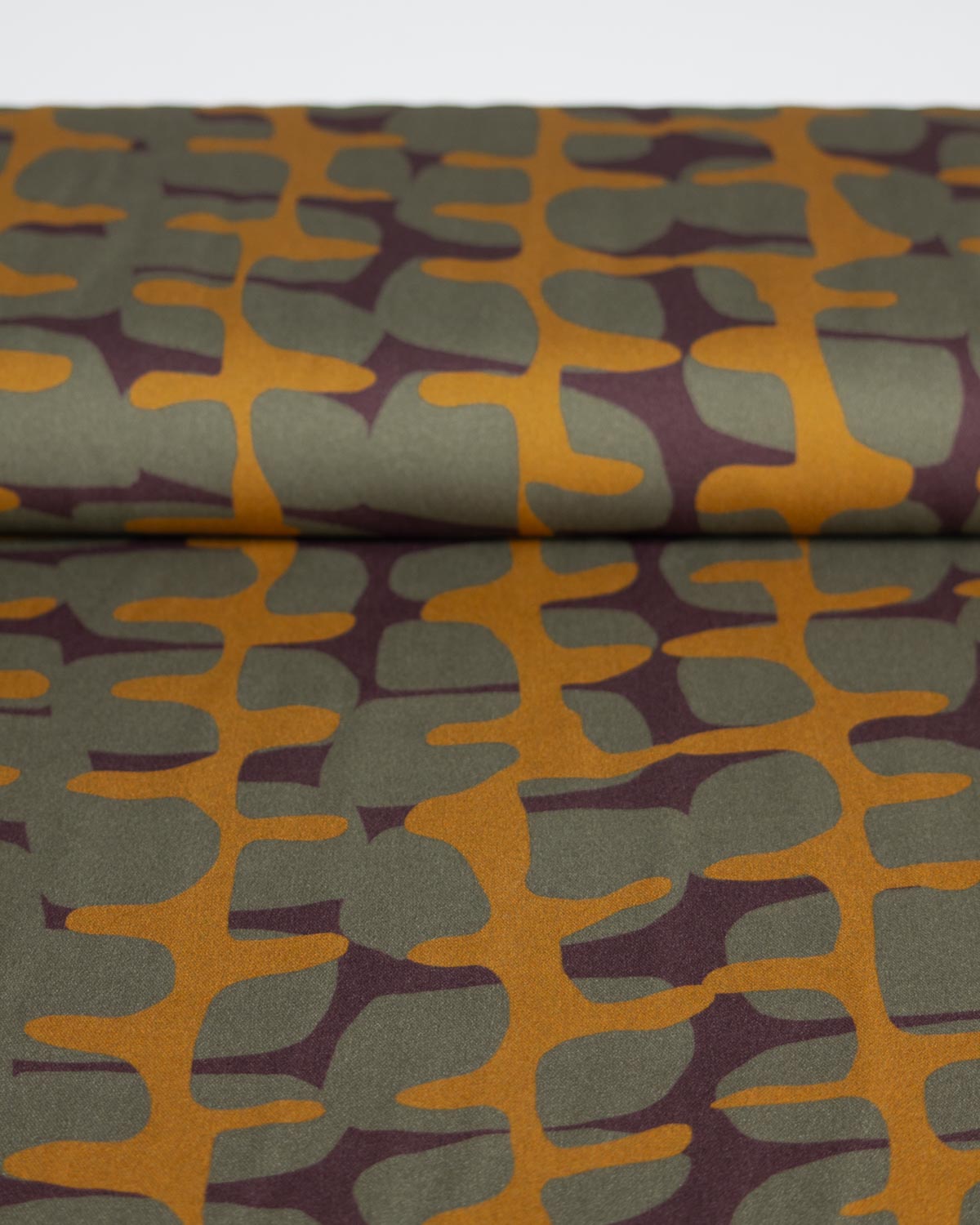 Viscose Twill Fabric - Ochre Rhythm