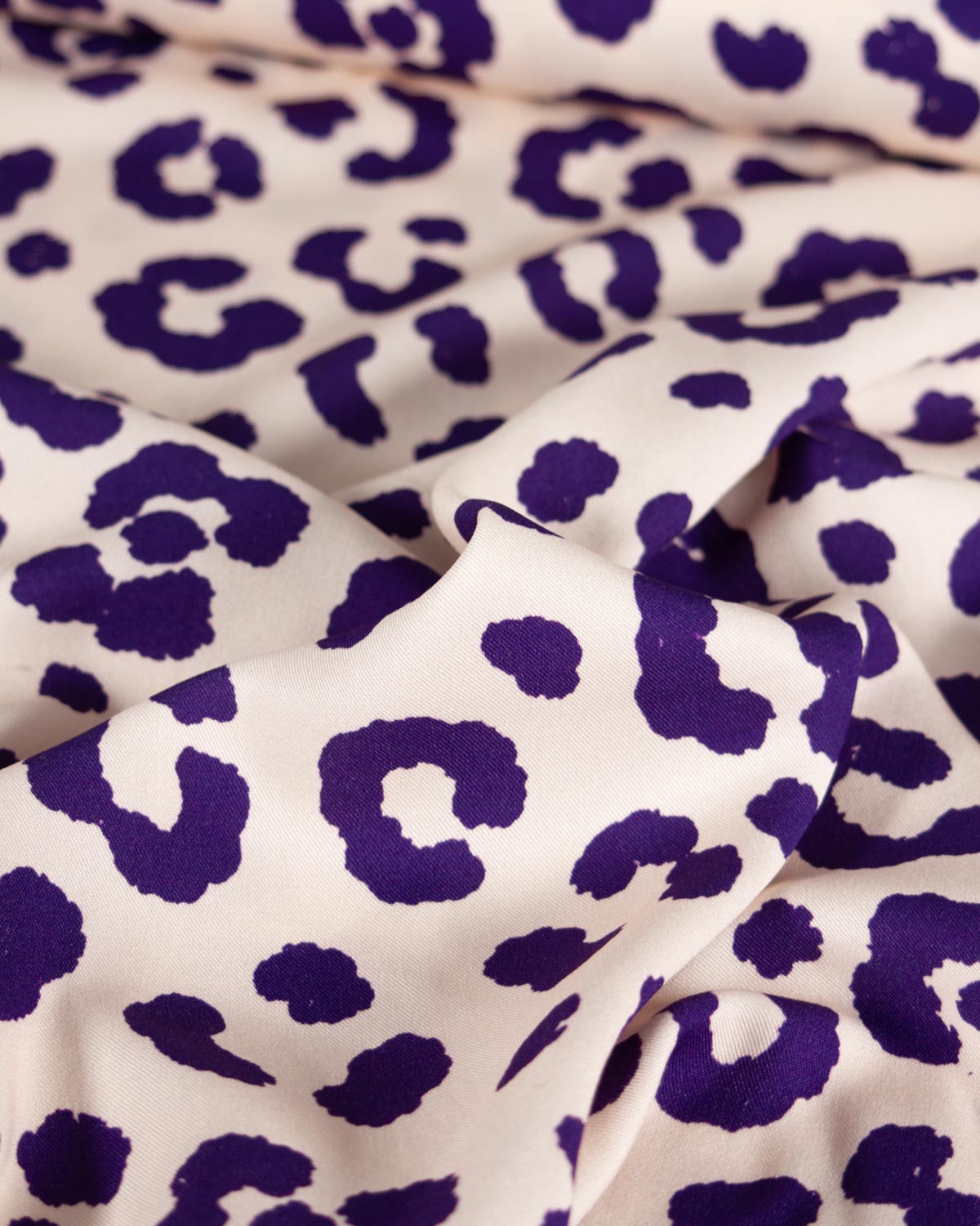 Viscose Twill Fabric - Royal Leopard
