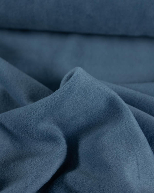 Anti-Pil Polar Fleece Fabric - Denim Blue
