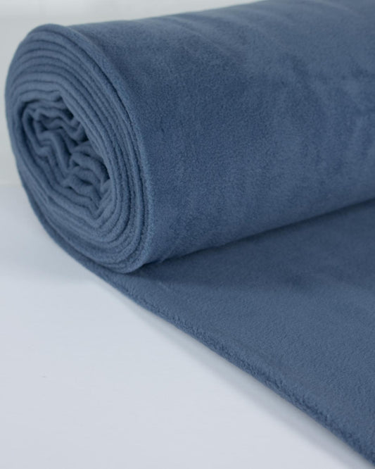 Anti-Pil Polar Fleece Fabric - Denim Blue