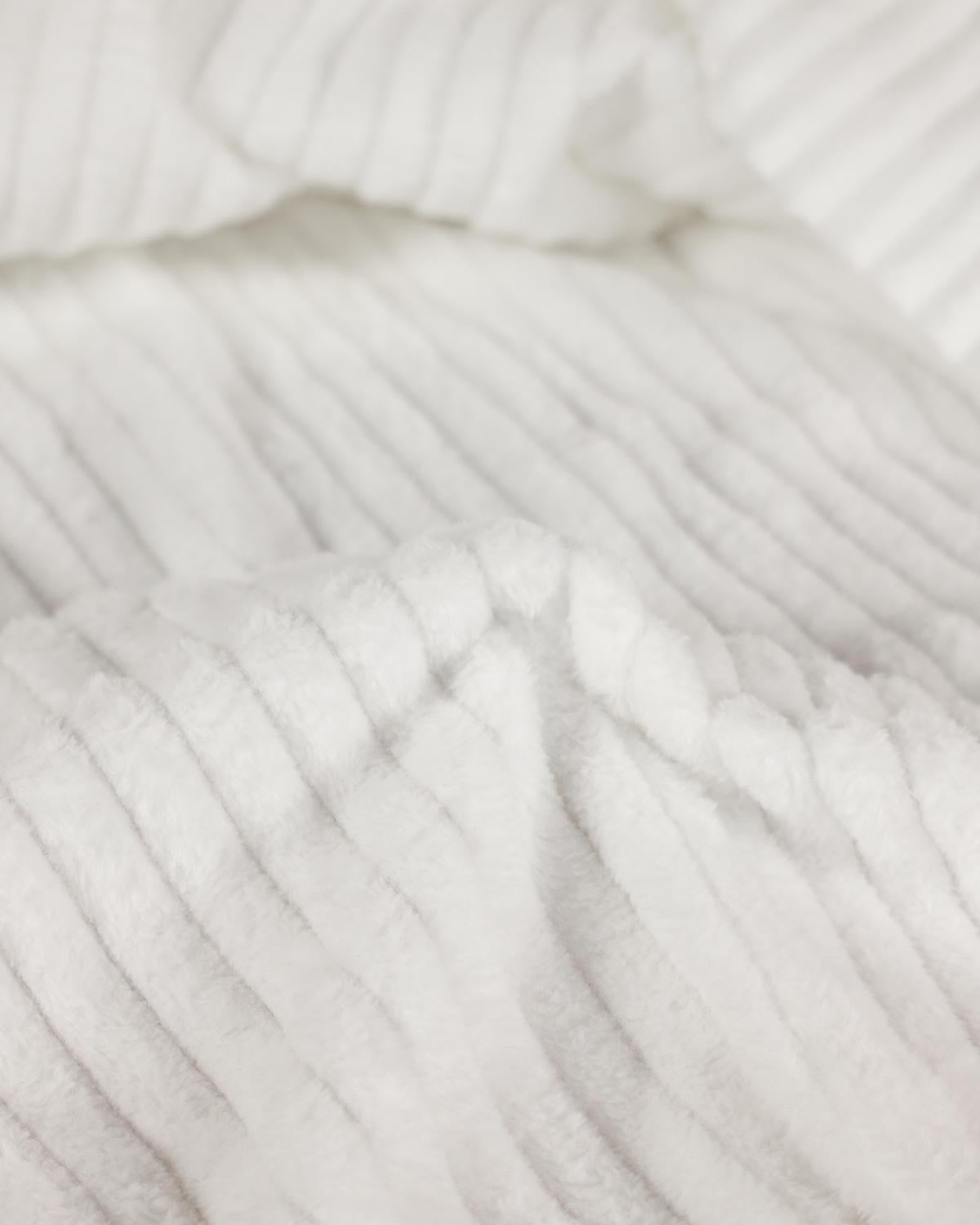 Cuddle Cord Fleece Fabric - Ivory