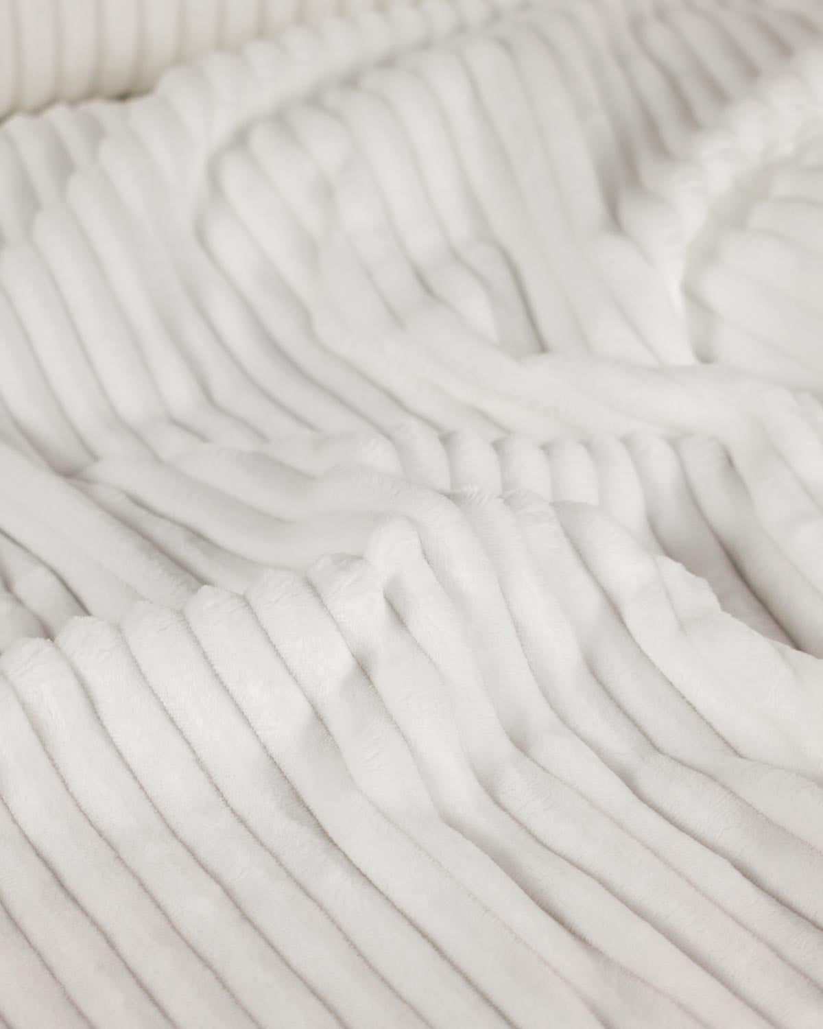 Cuddle Cord Fleece Fabric - Ivory