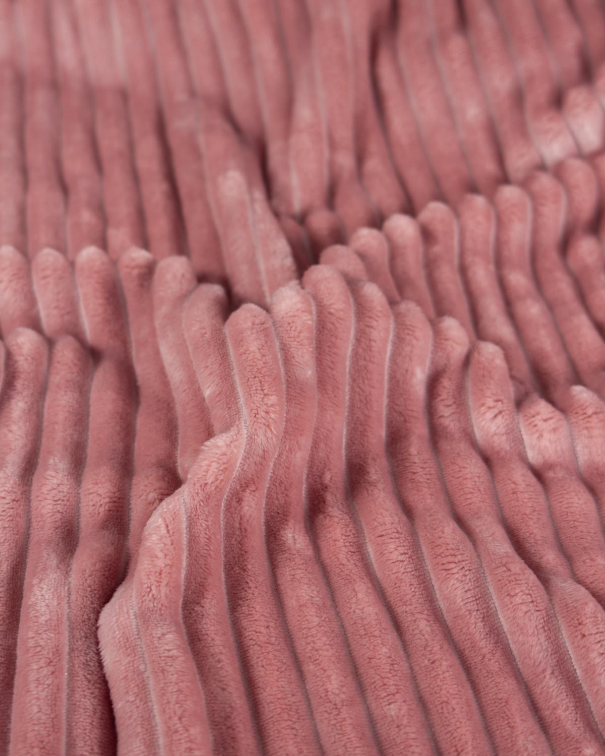 Cuddle Cord Fleece Fabric - Rose Pink