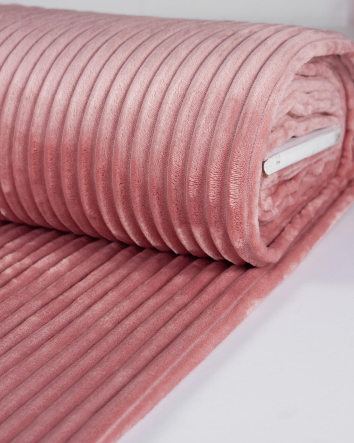 Cuddle Cord Fleece Fabric - Rose Pink