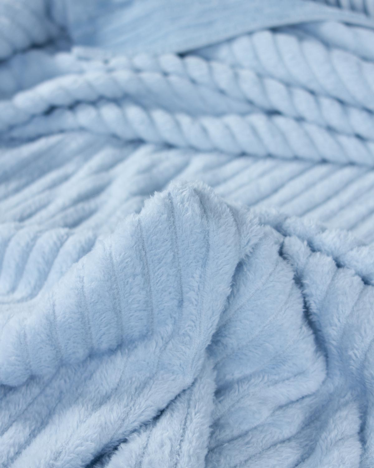 Cuddle Cord Fleece Fabric - Baby Blue