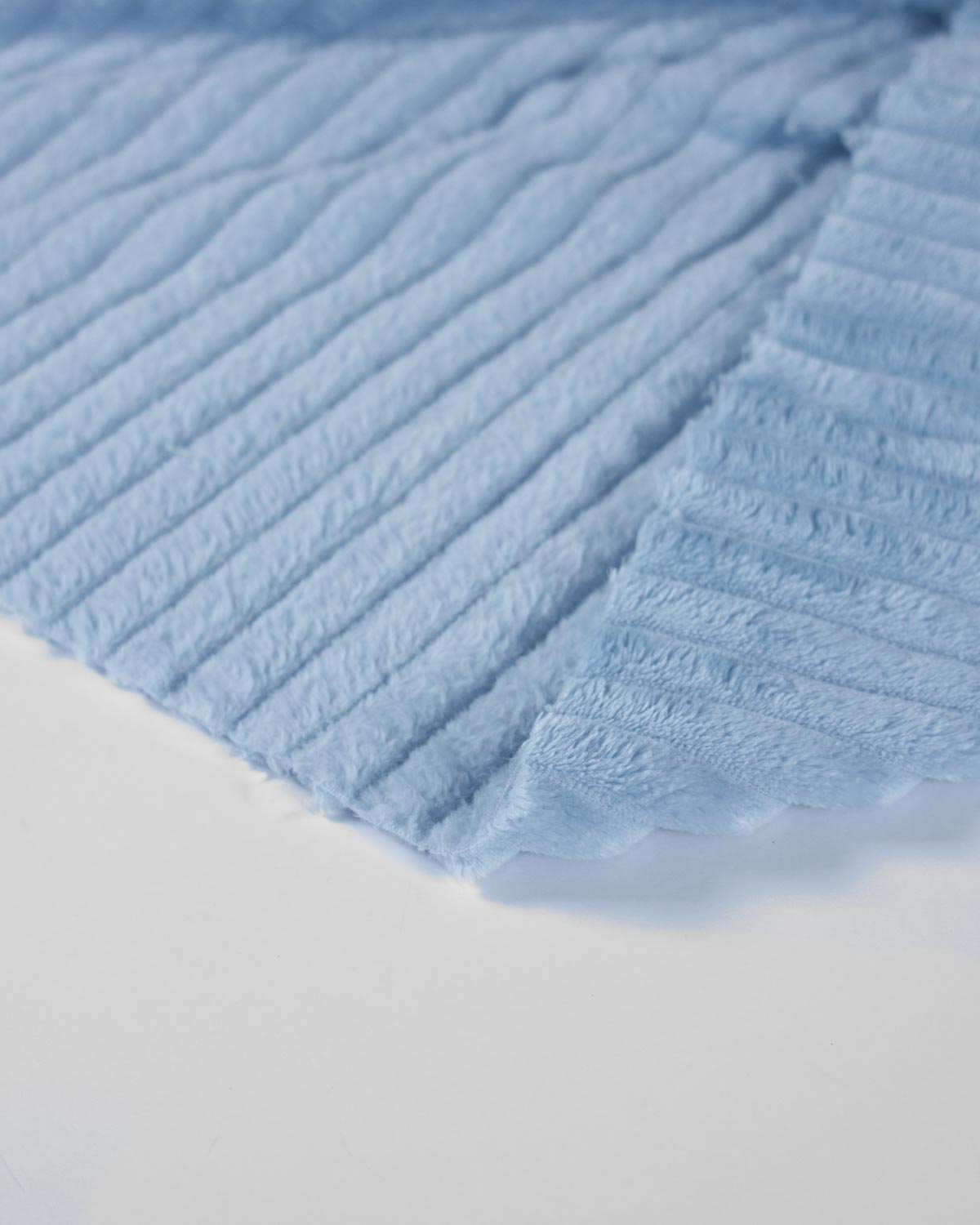 Cuddle Cord Fleece Fabric - Baby Blue