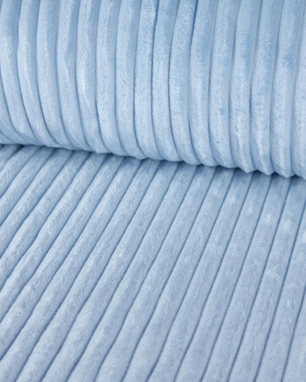 Cuddle Cord Fleece Fabric - Baby Blue