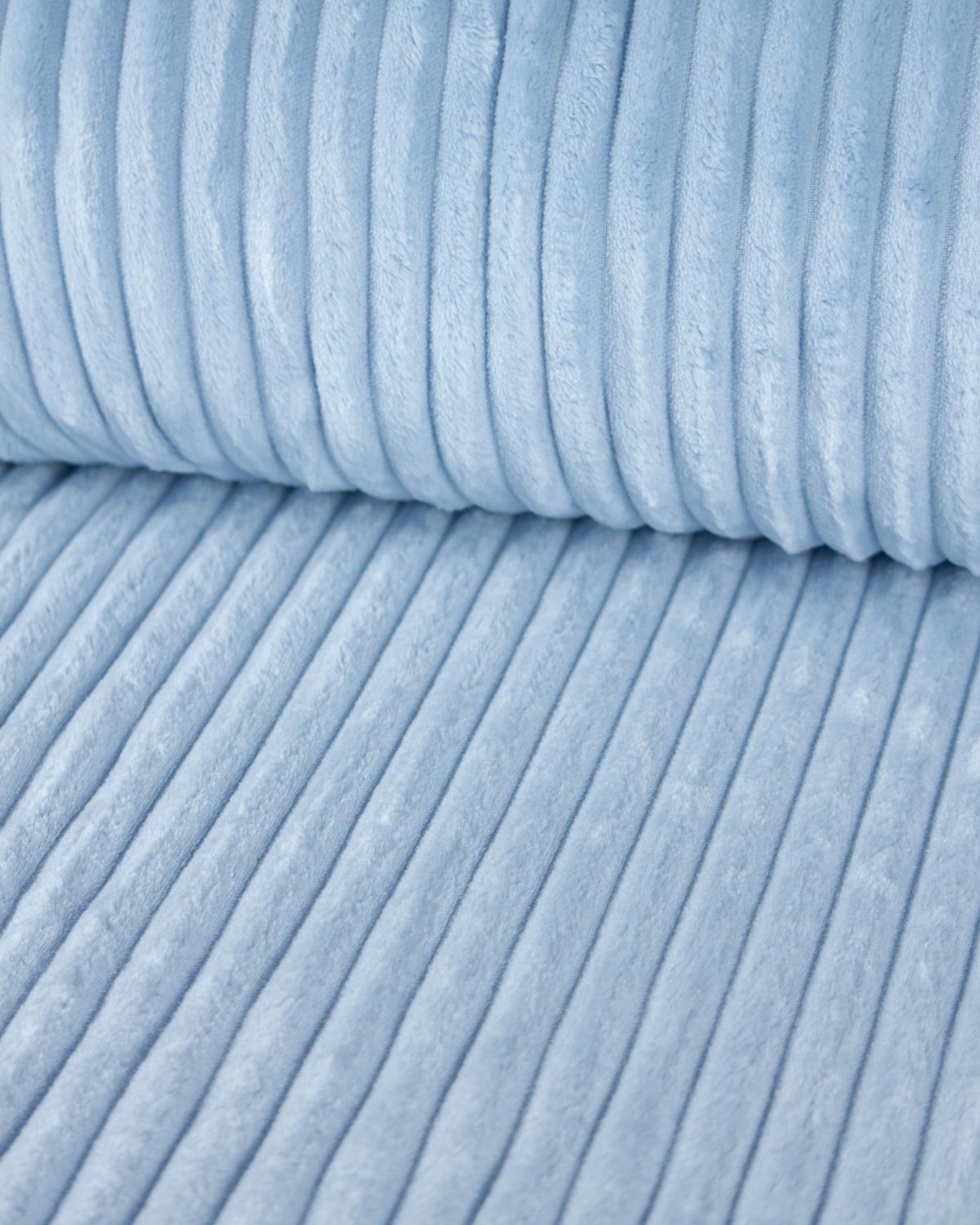 Cuddle Cord Fleece Fabric - Baby Blue