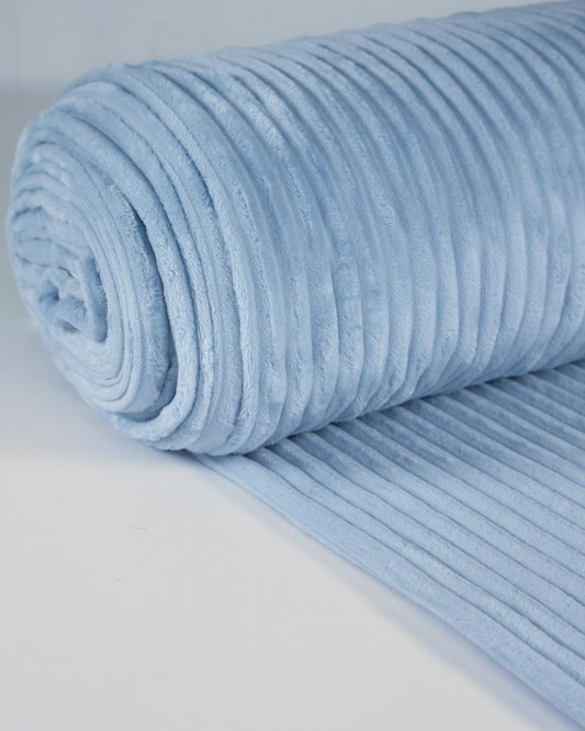 Cuddle Cord Fleece Fabric - Baby Blue
