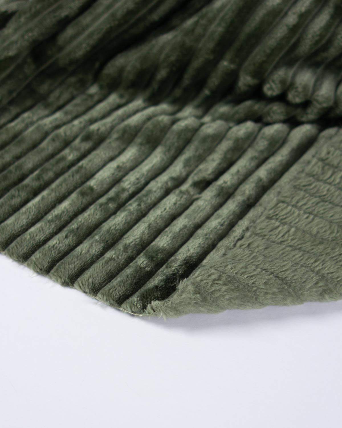 Cuddle Cord Fleece Fabric - Olive Green