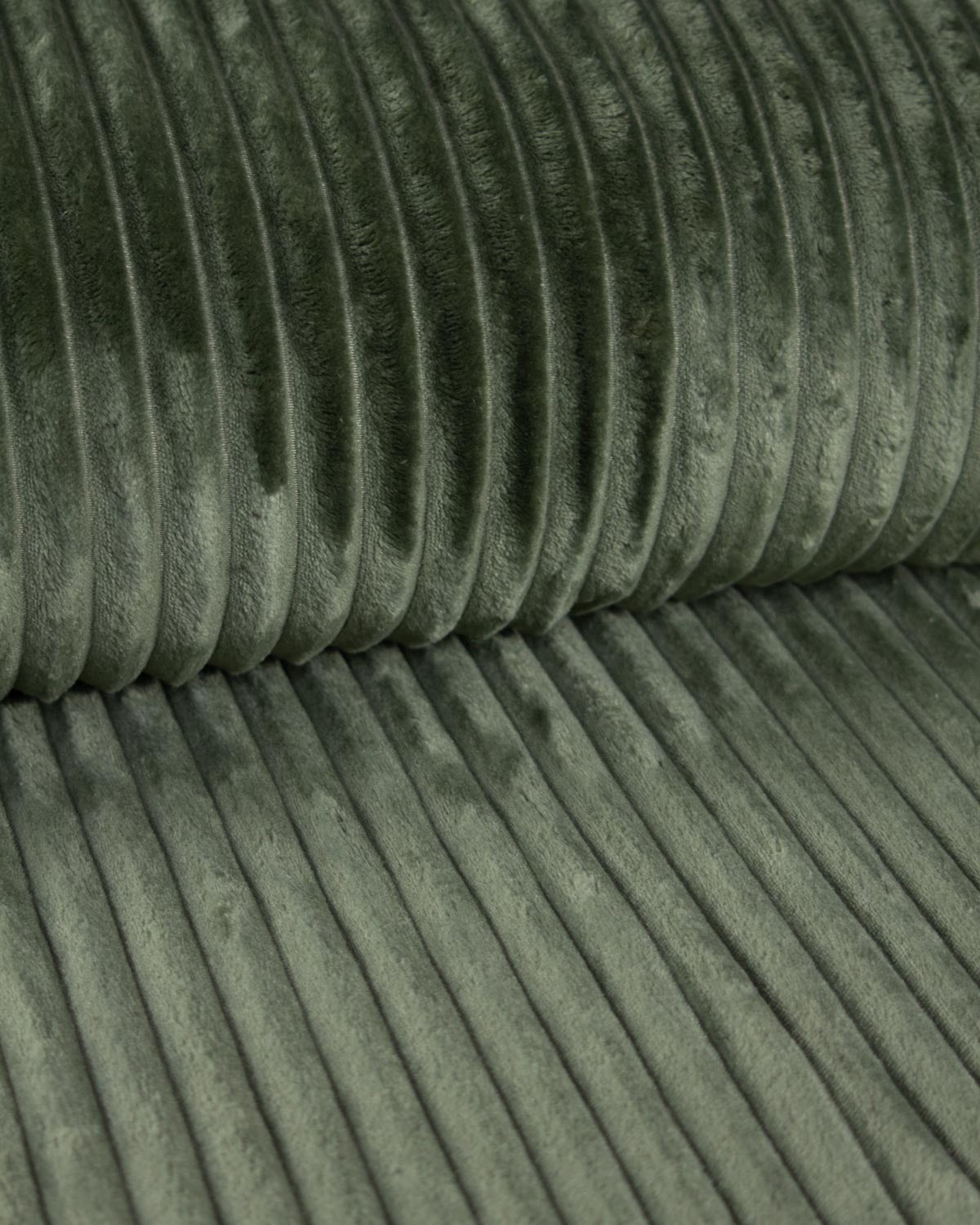 Cuddle Cord Fleece Fabric - Olive Green