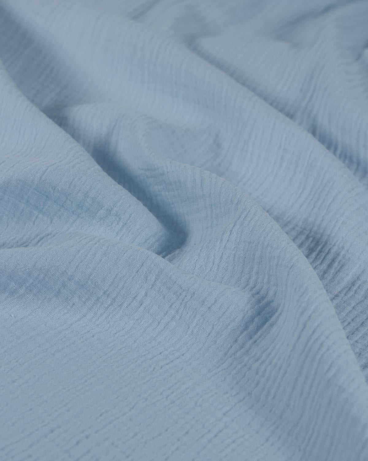Cotton Double Gauze Fabric - Powder Blue