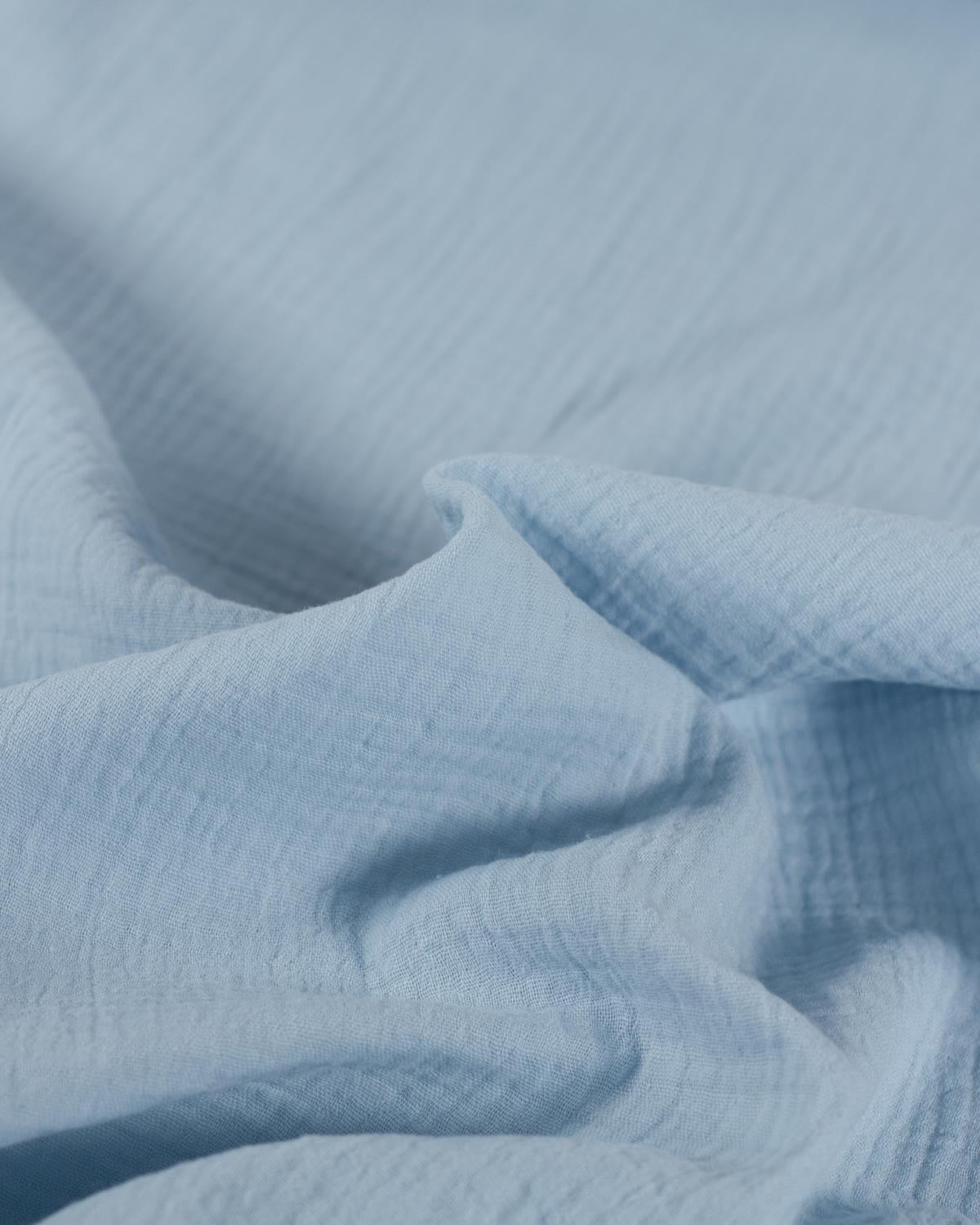 Cotton Double Gauze Fabric - Powder Blue