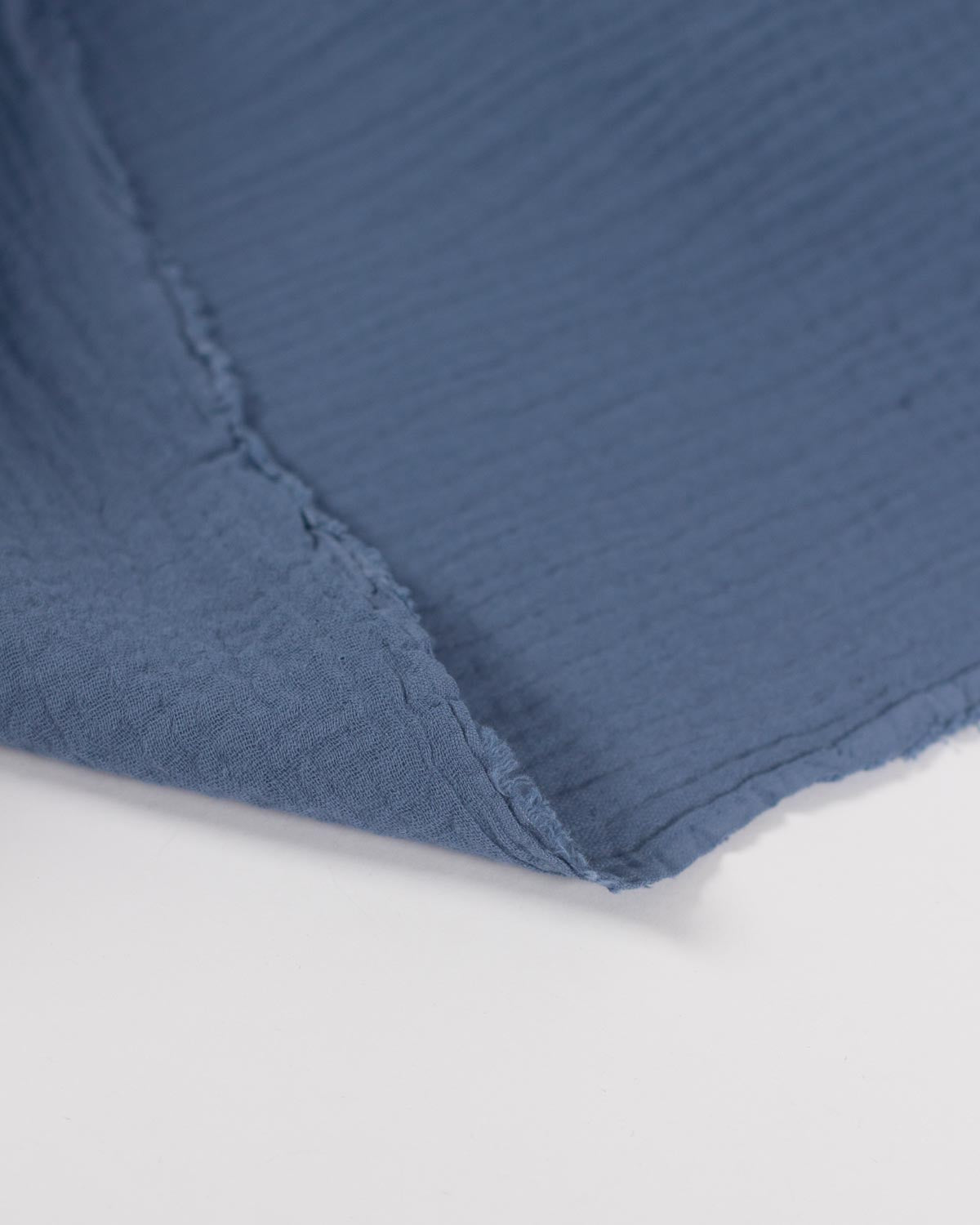 Cotton Double Gauze Fabric - Denim