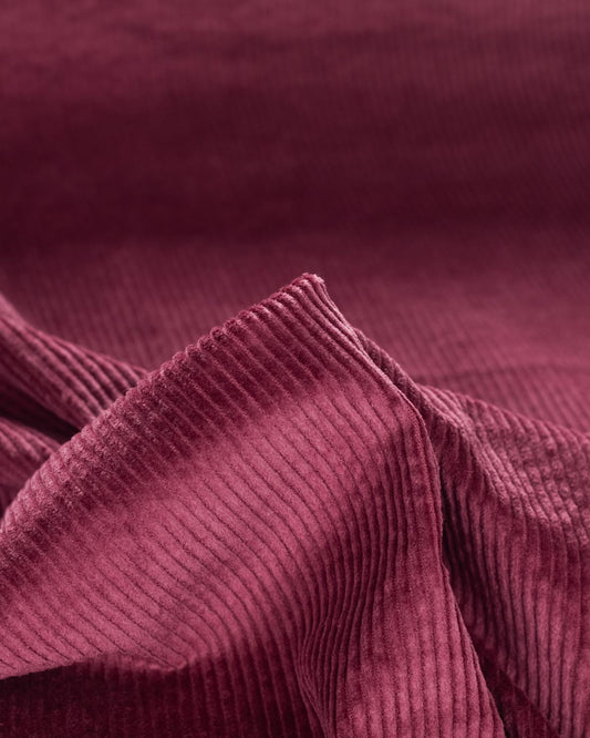 Stretch Cotton Corduroy Fabric - Malbec