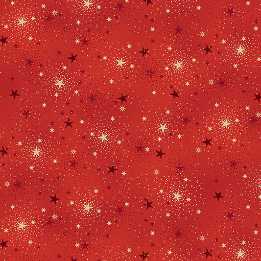 Christmas Patchwork Cotton Fabric - Adorn - Sparkle Red
