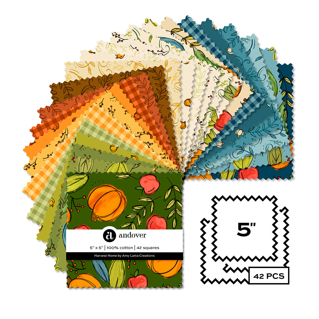 Patchwork Cotton - Harvest Home - Charm Pack