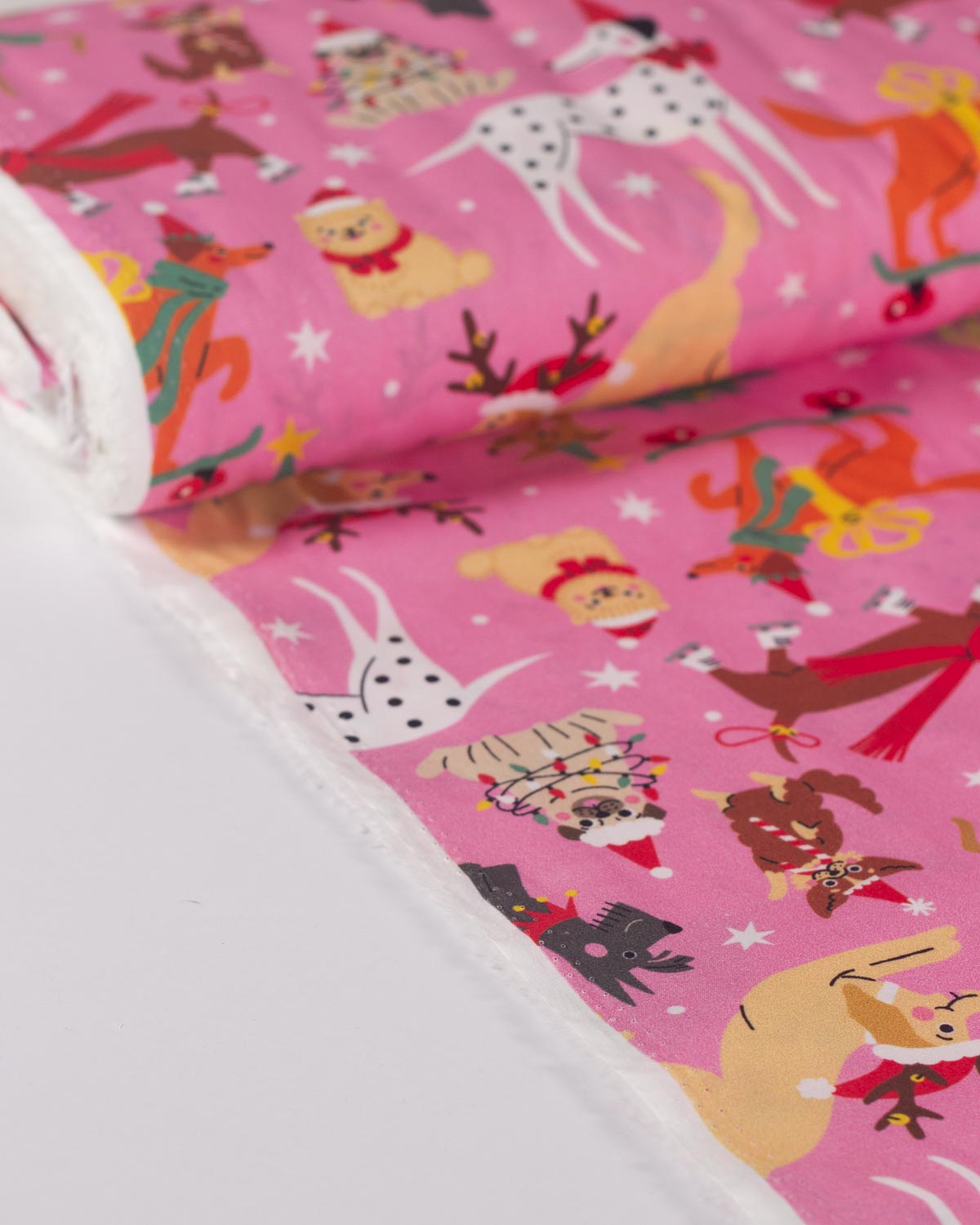 Christmas Cotton Fabric - Santa Paws